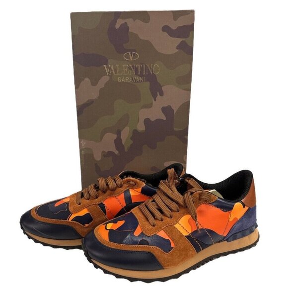 Valentino Garavani Camouflage Rock Runner Trainer Sneakers Shoes SIZE 8 main image 4